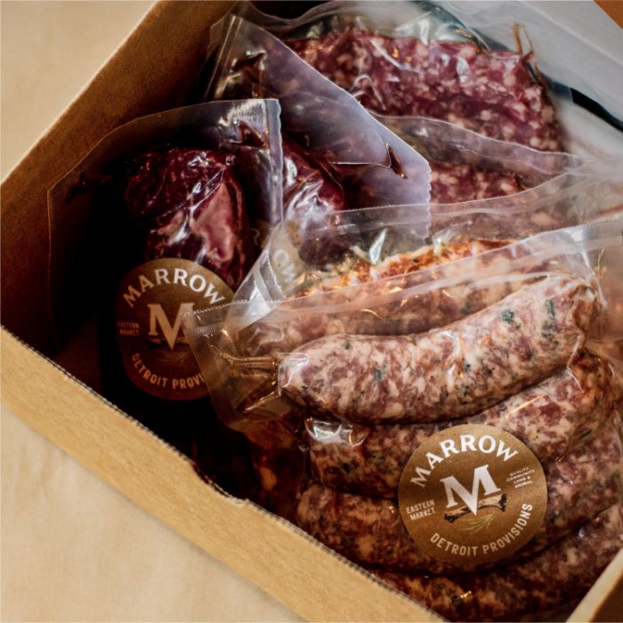 Image of packaged meats from Marrow Detroit Provisions